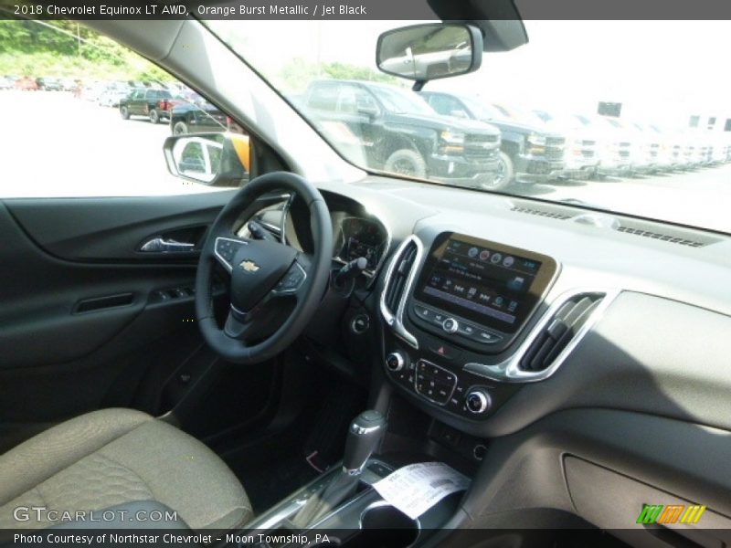 Orange Burst Metallic / Jet Black 2018 Chevrolet Equinox LT AWD
