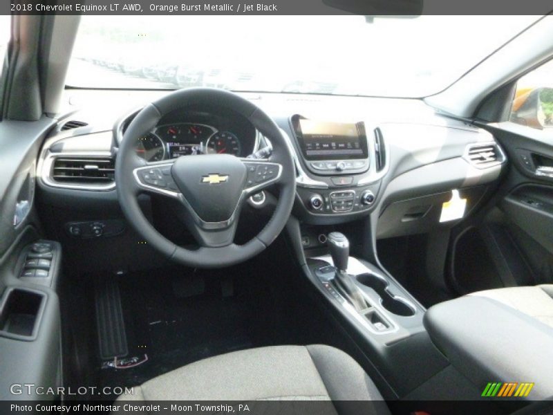 Orange Burst Metallic / Jet Black 2018 Chevrolet Equinox LT AWD