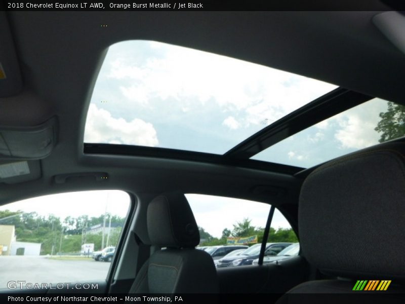 Orange Burst Metallic / Jet Black 2018 Chevrolet Equinox LT AWD