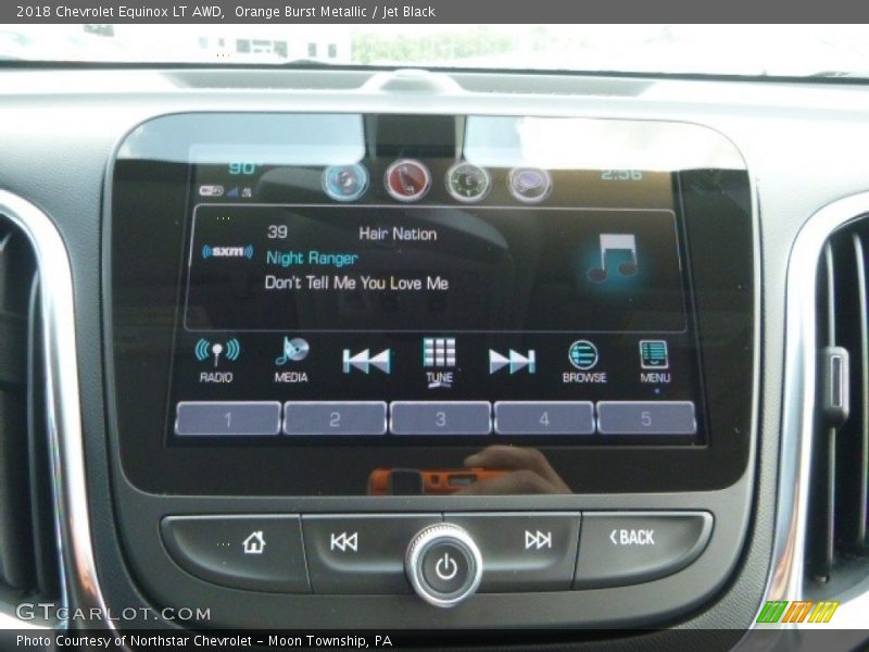 Orange Burst Metallic / Jet Black 2018 Chevrolet Equinox LT AWD