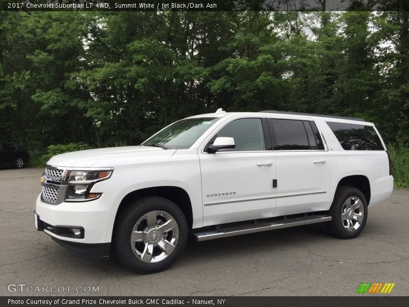 Summit White / Jet Black/Dark Ash 2017 Chevrolet Suburban LT 4WD