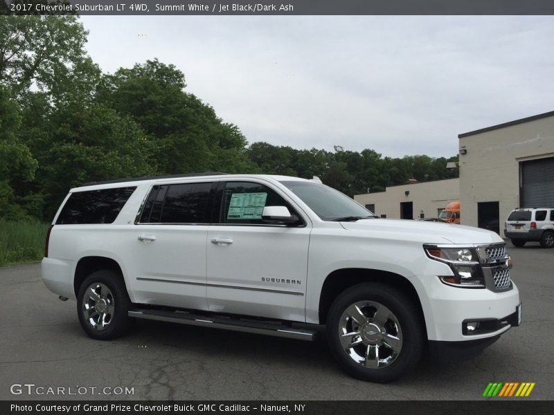 Summit White / Jet Black/Dark Ash 2017 Chevrolet Suburban LT 4WD