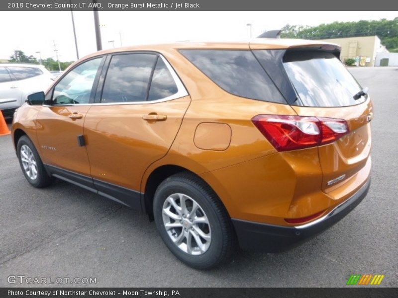 Orange Burst Metallic / Jet Black 2018 Chevrolet Equinox LT AWD