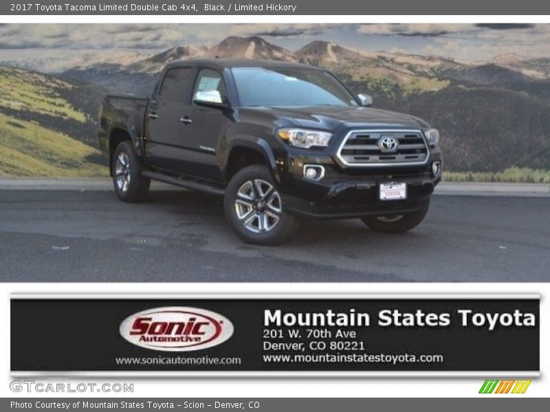 Black / Limited Hickory 2017 Toyota Tacoma Limited Double Cab 4x4