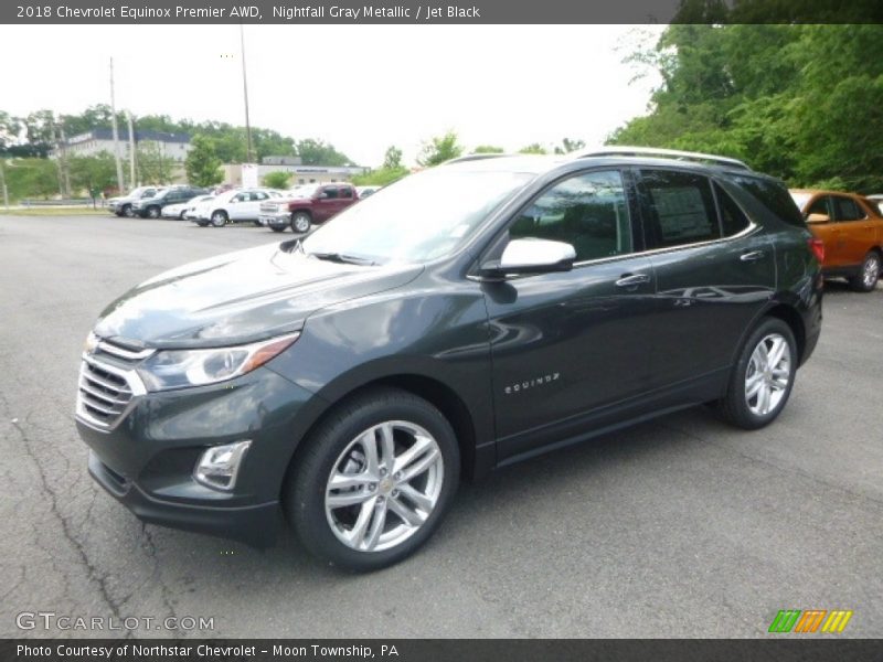 Nightfall Gray Metallic / Jet Black 2018 Chevrolet Equinox Premier AWD