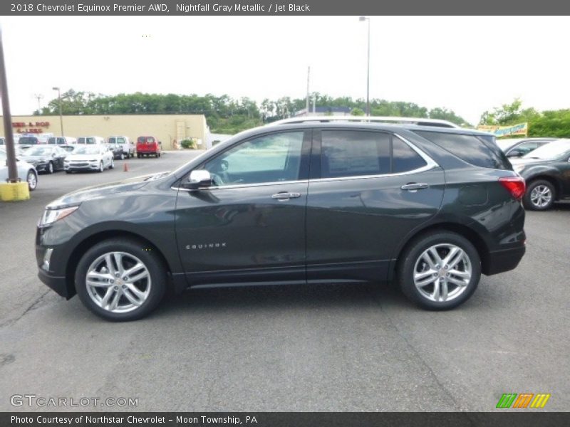 Nightfall Gray Metallic / Jet Black 2018 Chevrolet Equinox Premier AWD