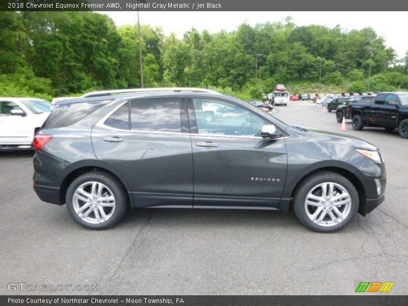Nightfall Gray Metallic / Jet Black 2018 Chevrolet Equinox Premier AWD