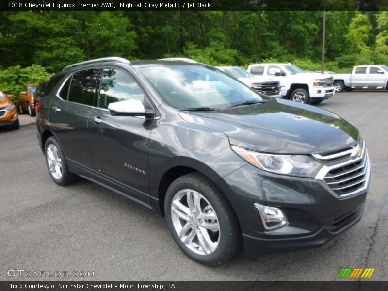 Nightfall Gray Metallic / Jet Black 2018 Chevrolet Equinox Premier AWD