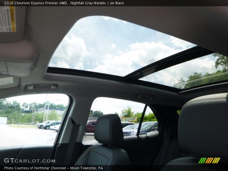 Nightfall Gray Metallic / Jet Black 2018 Chevrolet Equinox Premier AWD