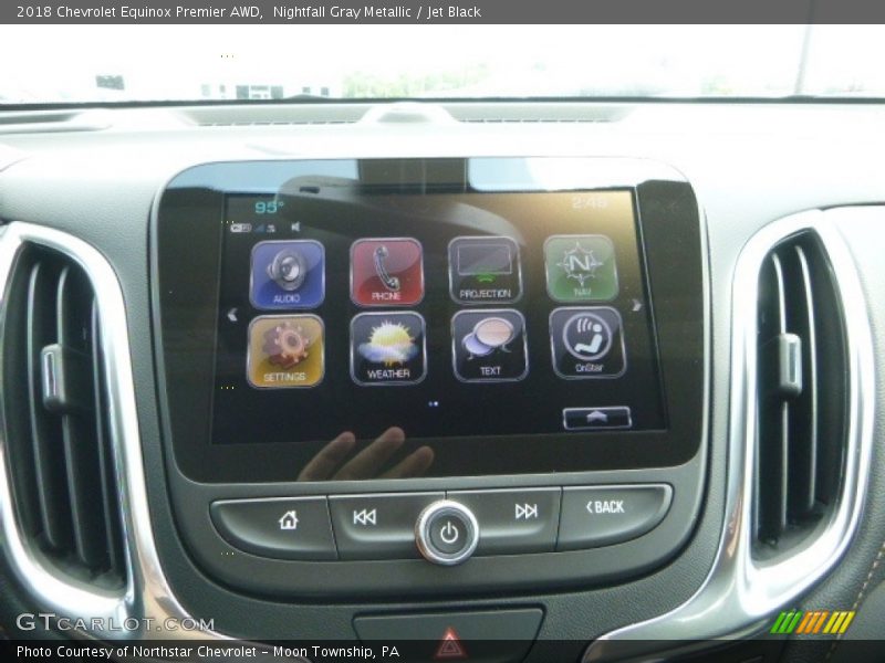 Nightfall Gray Metallic / Jet Black 2018 Chevrolet Equinox Premier AWD
