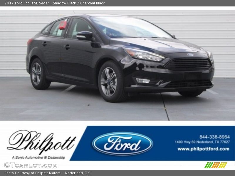 Shadow Black / Charcoal Black 2017 Ford Focus SE Sedan