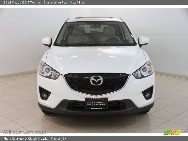 Crystal White Pearl Mica / Black 2014 Mazda CX-5 Touring