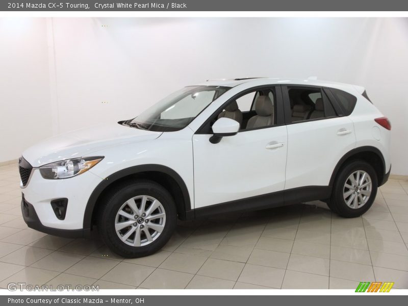 Crystal White Pearl Mica / Black 2014 Mazda CX-5 Touring