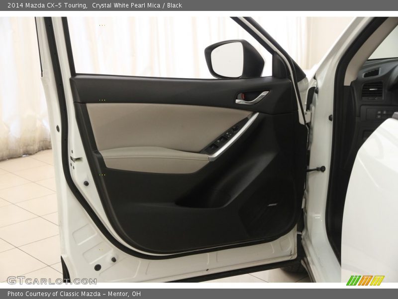 Crystal White Pearl Mica / Black 2014 Mazda CX-5 Touring