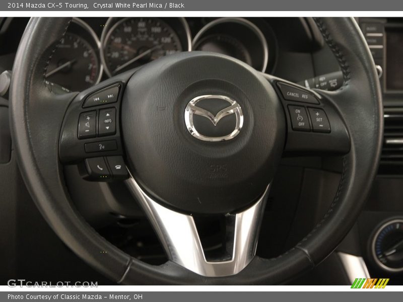 Crystal White Pearl Mica / Black 2014 Mazda CX-5 Touring