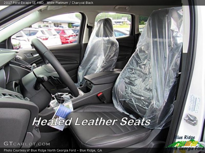 White Platinum / Charcoal Black 2017 Ford Escape SE 4WD