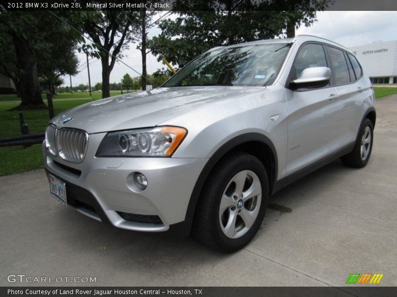 Mineral Silver Metallic / Black 2012 BMW X3 xDrive 28i