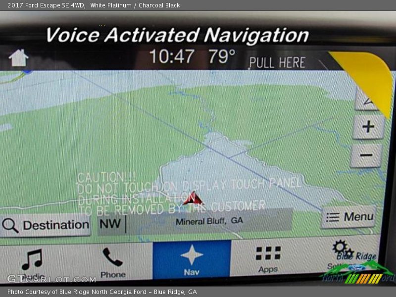 White Platinum / Charcoal Black 2017 Ford Escape SE 4WD