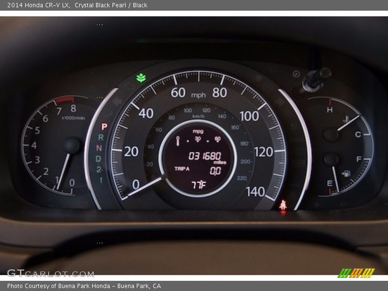 Crystal Black Pearl / Black 2014 Honda CR-V LX