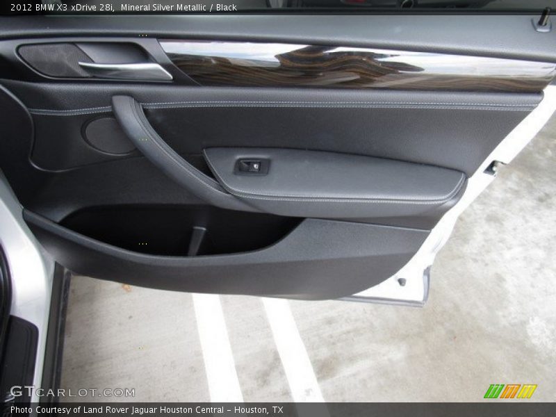 Mineral Silver Metallic / Black 2012 BMW X3 xDrive 28i