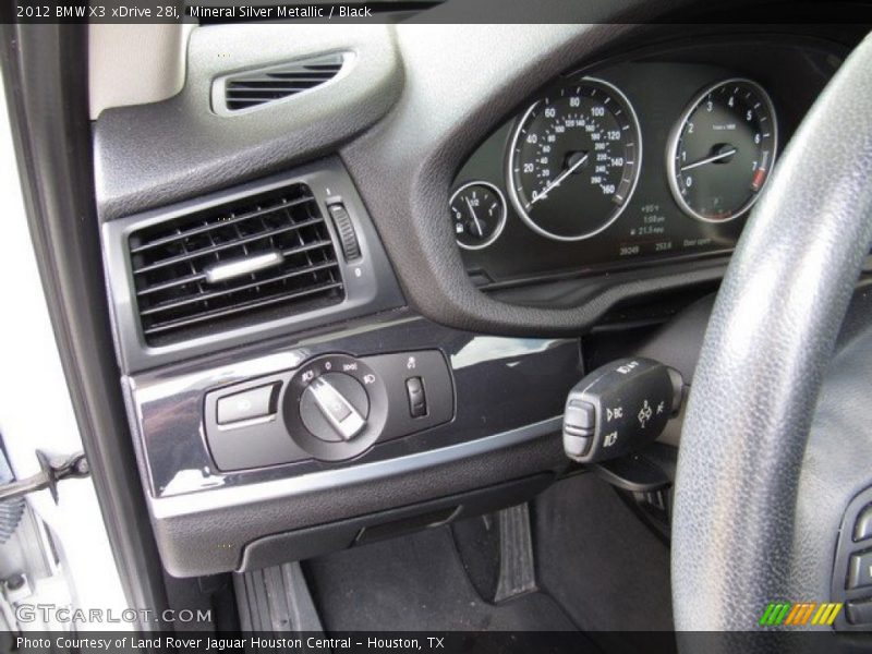 Mineral Silver Metallic / Black 2012 BMW X3 xDrive 28i