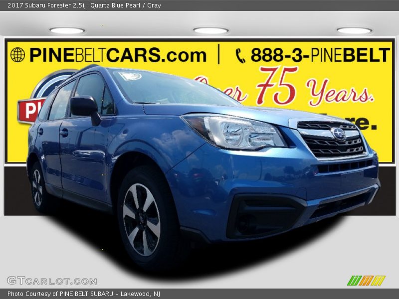 Quartz Blue Pearl / Gray 2017 Subaru Forester 2.5i