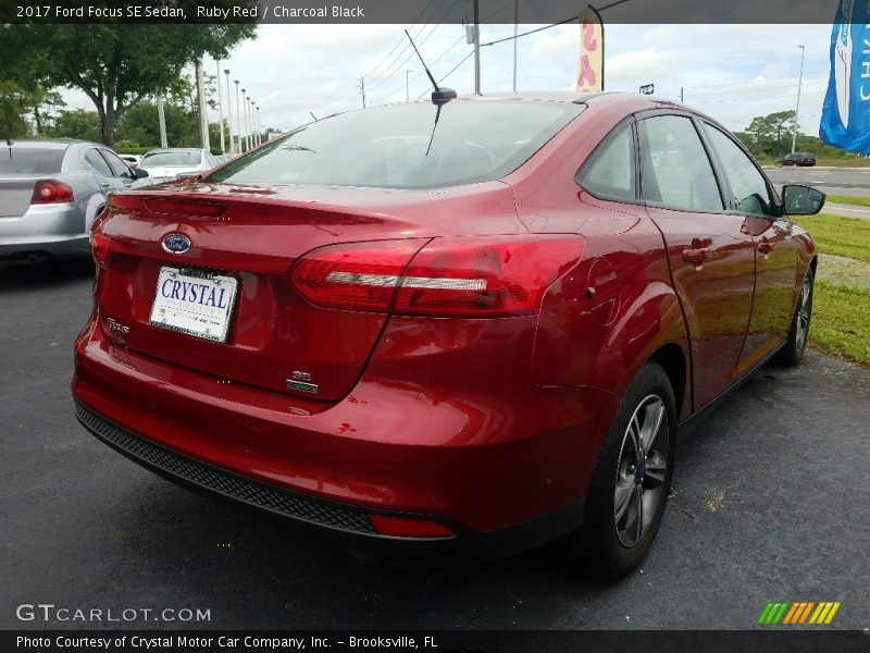 Ruby Red / Charcoal Black 2017 Ford Focus SE Sedan