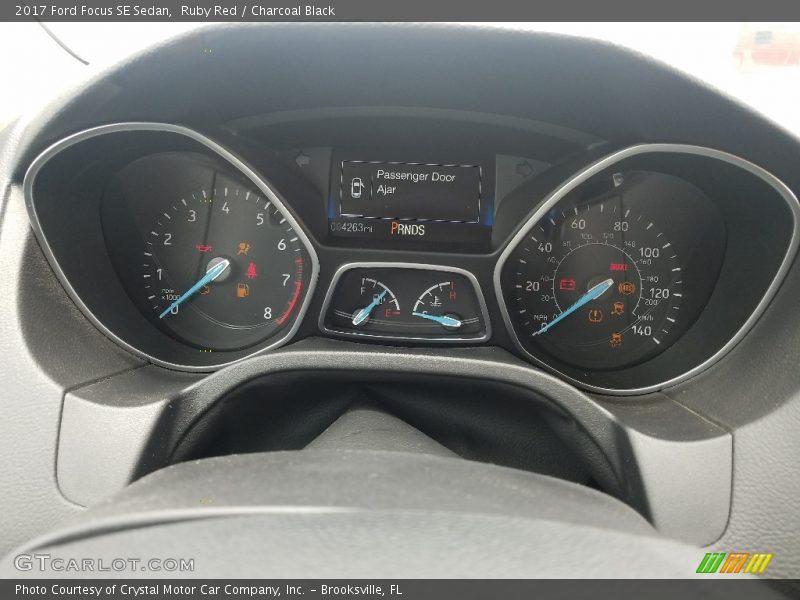 Ruby Red / Charcoal Black 2017 Ford Focus SE Sedan