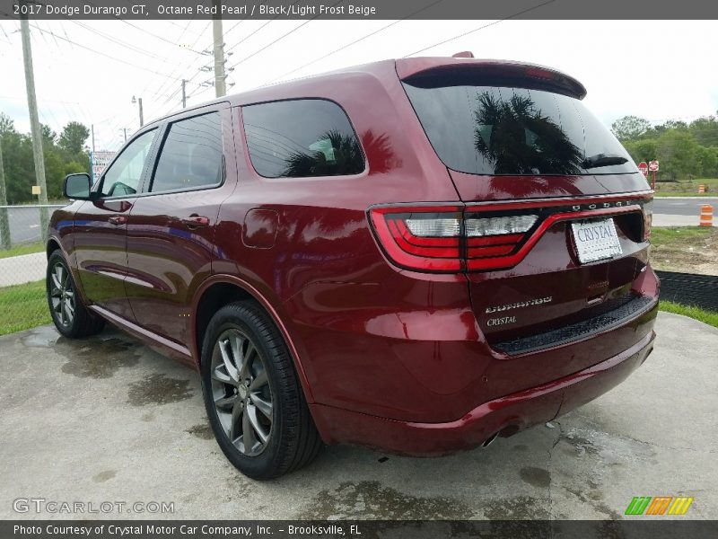 Octane Red Pearl / Black/Light Frost Beige 2017 Dodge Durango GT