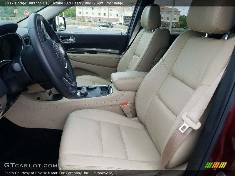 Octane Red Pearl / Black/Light Frost Beige 2017 Dodge Durango GT