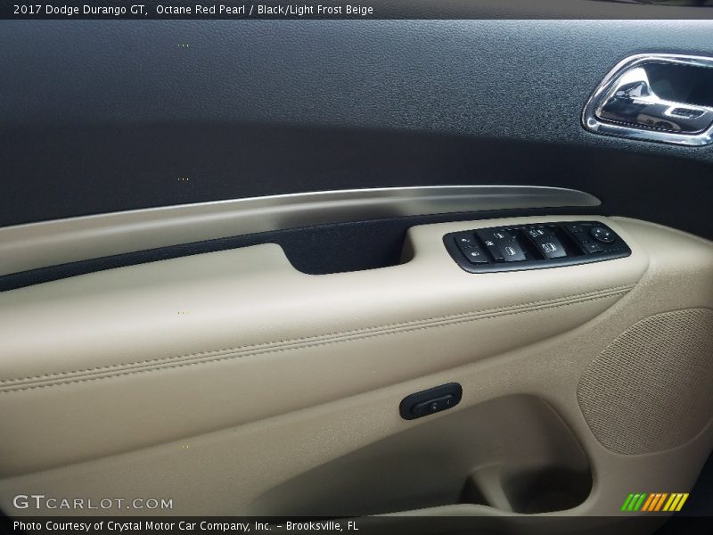 Octane Red Pearl / Black/Light Frost Beige 2017 Dodge Durango GT
