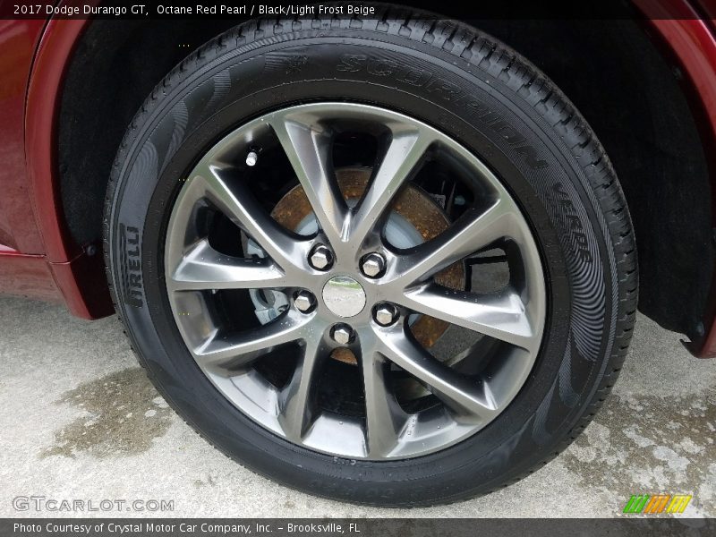 Octane Red Pearl / Black/Light Frost Beige 2017 Dodge Durango GT