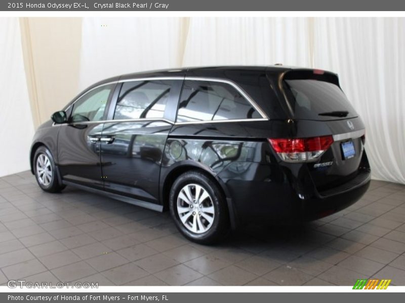 Crystal Black Pearl / Gray 2015 Honda Odyssey EX-L