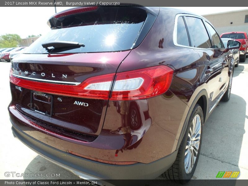 Burgundy Velvet / Cappuccino 2017 Lincoln MKX Reserve AWD