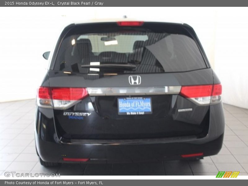 Crystal Black Pearl / Gray 2015 Honda Odyssey EX-L