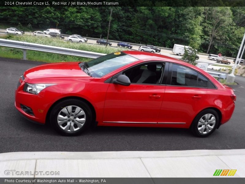 Red Hot / Jet Black/Medium Titanium 2014 Chevrolet Cruze LS