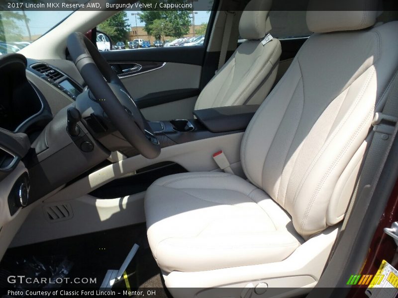 Front Seat of 2017 MKX Reserve AWD