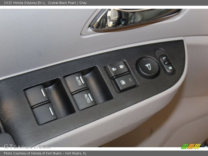 Crystal Black Pearl / Gray 2015 Honda Odyssey EX-L