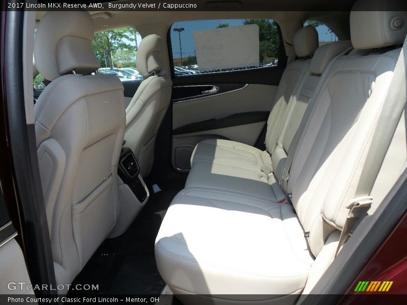 Rear Seat of 2017 MKX Reserve AWD