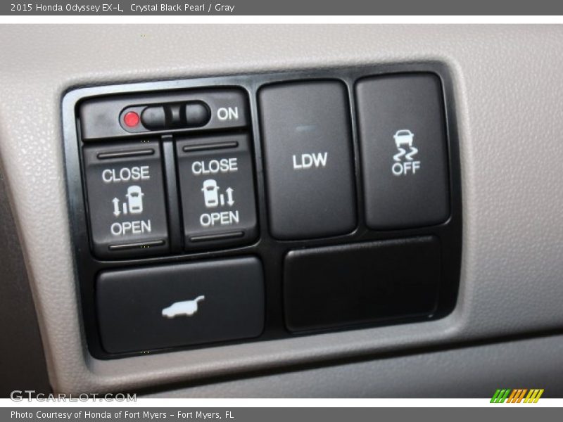 Crystal Black Pearl / Gray 2015 Honda Odyssey EX-L