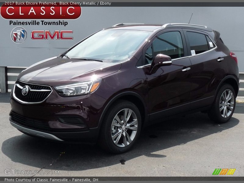 Black Cherry Metallic / Ebony 2017 Buick Encore Preferred
