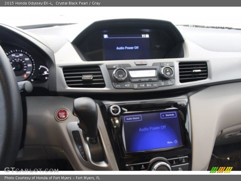 Crystal Black Pearl / Gray 2015 Honda Odyssey EX-L