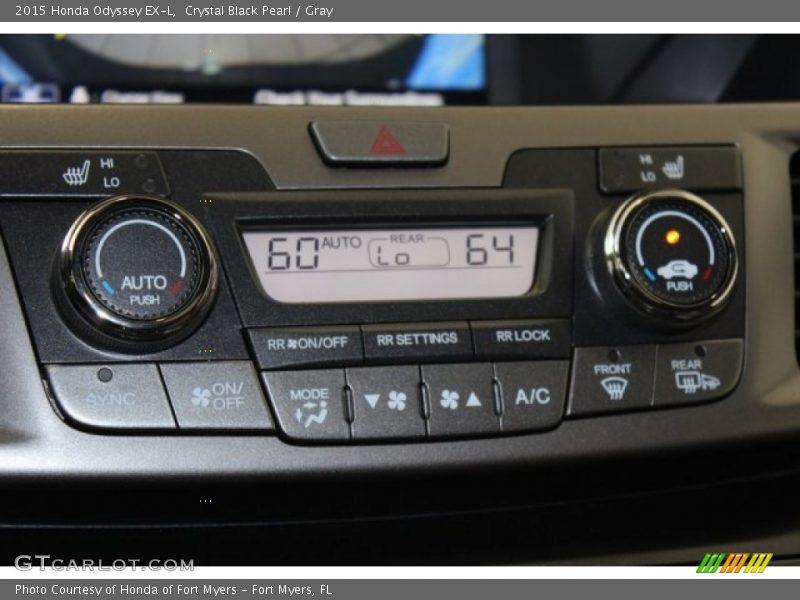 Crystal Black Pearl / Gray 2015 Honda Odyssey EX-L