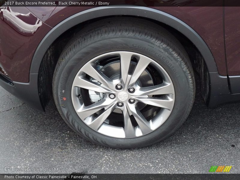 Black Cherry Metallic / Ebony 2017 Buick Encore Preferred