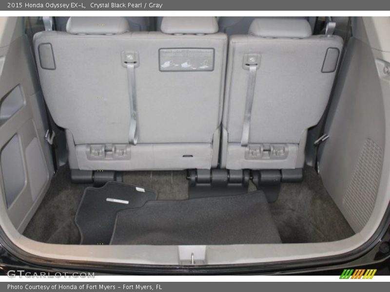 Crystal Black Pearl / Gray 2015 Honda Odyssey EX-L