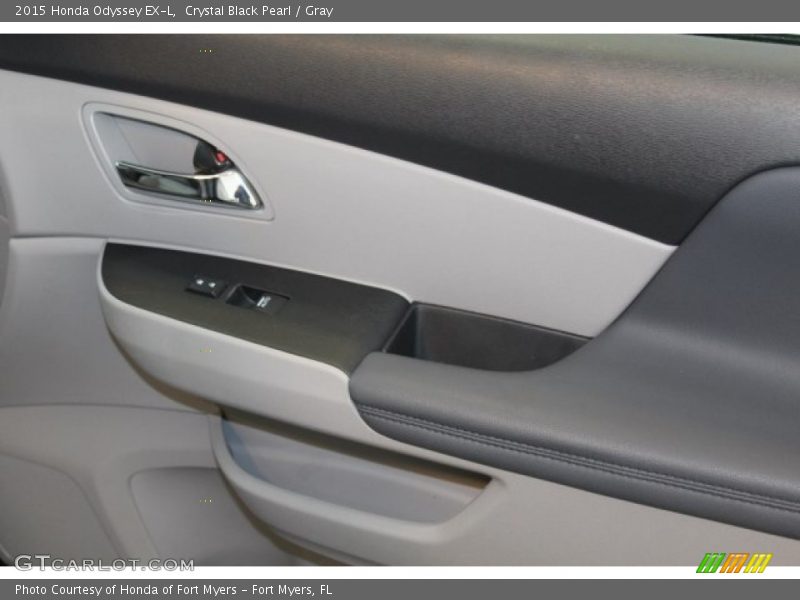 Crystal Black Pearl / Gray 2015 Honda Odyssey EX-L