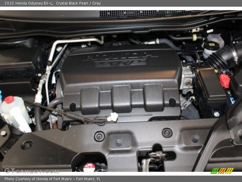 Crystal Black Pearl / Gray 2015 Honda Odyssey EX-L