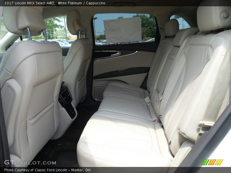 Rear Seat of 2017 MKX Select AWD