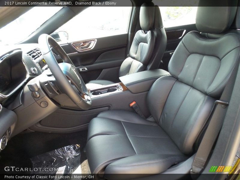 Diamond Black / Ebony 2017 Lincoln Continental Reserve AWD