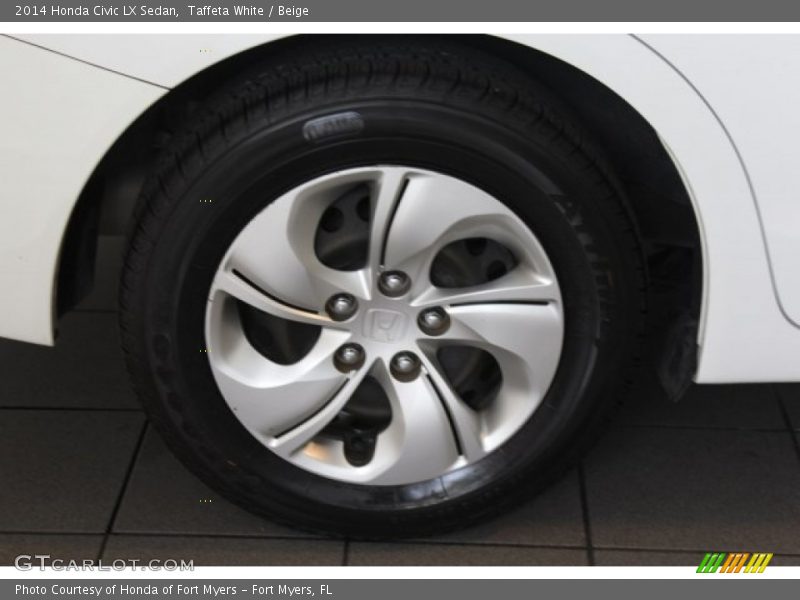 Taffeta White / Beige 2014 Honda Civic LX Sedan